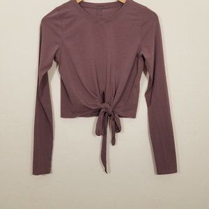 Lululemon Front Tie Crop Top